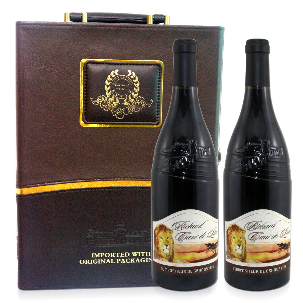狮子王 干红葡萄酒 礼盒装2×750ml